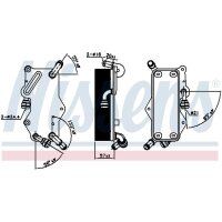 NISSENS 90942 Ölkühler, Automatikgetriebe