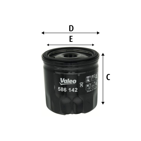 VALEO 586142 Ölfilter