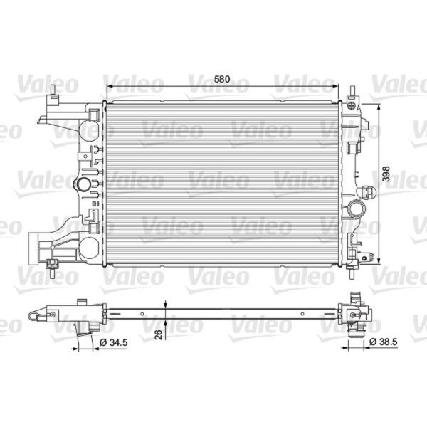 VALEO 701723 Kühler, Motorkühlung