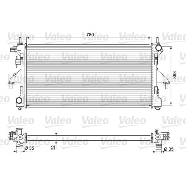 VALEO 701727 Kühler, Motorkühlung