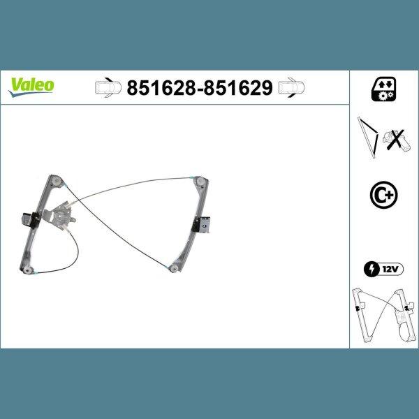 VALEO 851629 Fensterheber