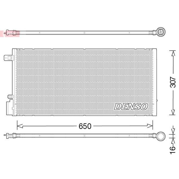 DENSO DCN15005 Kondensator, Klimaanlage