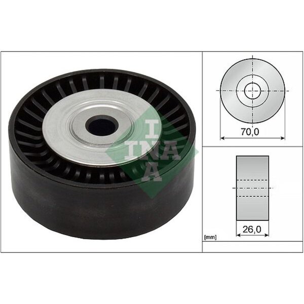 Schaeffler INA 532 0533 10 Umlenk-/Führungsrolle, Keilrippenriemen