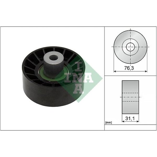 Schaeffler INA 532 0776 10 Umlenk-/Führungsrolle, Keilrippenriemen