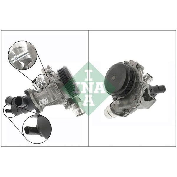 Schaeffler INA 538 0731 10 Wasserpumpe, Motorkühlung