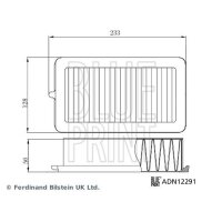 BLUE PRINT ADN12291 Luftfilter