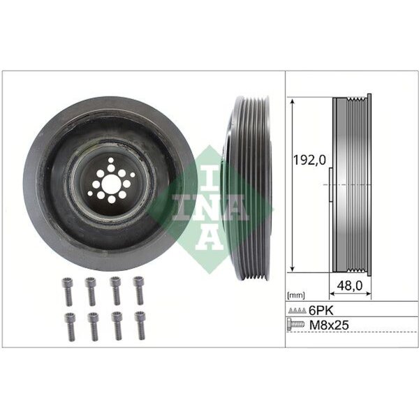 Schaeffler INA 544 0102 20 Riemenscheibe, Kurbelwelle