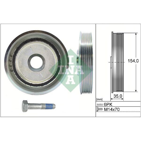 Schaeffler INA 544 0112 20 Riemenscheibe, Kurbelwelle
