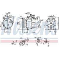 NISSENS 890551 Kompressor, Klimaanlage