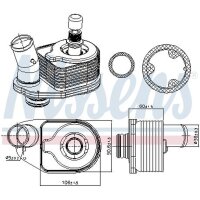 NISSENS 91101 Ölkühler, Motoröl