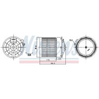 NISSENS 87722 Innenraumgebläse