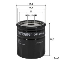 FILTRON OP 540/3 Ölfilter