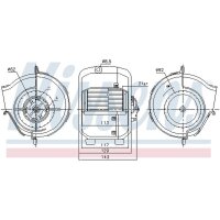 NISSENS 87768 Innenraumgebläse