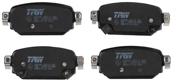 TRW GDB2172 Bremsbelagsatz, Scheibenbremse
