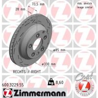 ZIMMERMANN 600.3229.55 Bremsscheibe