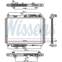 NISSENS 606662 Kühler, Motorkühlung