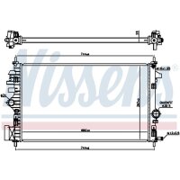 NISSENS 630773 Kühler, Motorkühlung