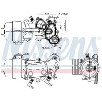 NISSENS 91167 Ölkühler, Motoröl