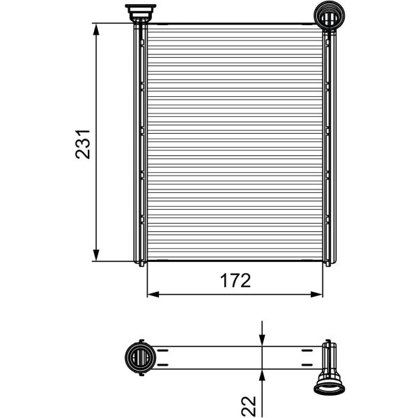 VALEO 811534 Wärmetauscher, Innenraumheizung