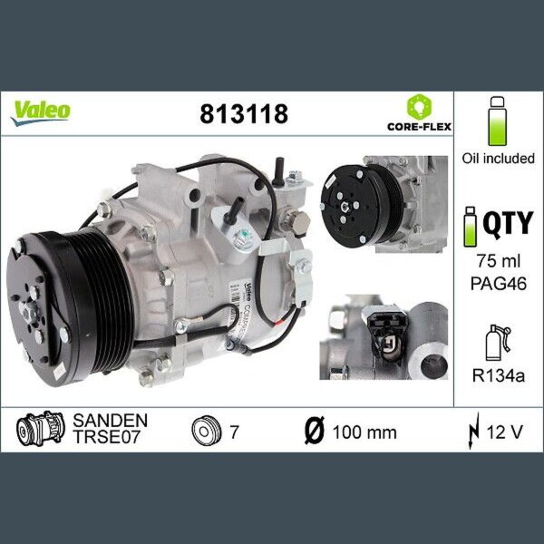 VALEO 813118 Kompressor, Klimaanlage