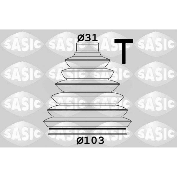 SASIC 1906153 Faltenbalgsatz, Antriebswelle