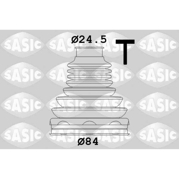 SASIC 1906077 Faltenbalgsatz, Antriebswelle