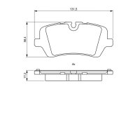 BOSCH 0 986 494 810 Bremsbelagsatz, Scheibenbremse