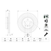BOSCH 0 986 479 E16 Bremsscheibe