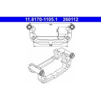 ATE 11.8170-1105.1 Halter, Bremssattel