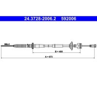 ATE 24.3728-2006.2 Seilzug, Kupplungsbetätigung