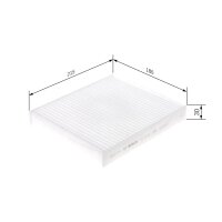 BOSCH 1 987 435 108 Filter, Innenraumluft