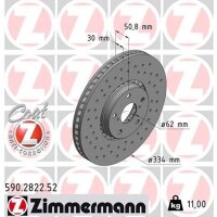 ZIMMERMANN 590.2822.52 Bremsscheibe
