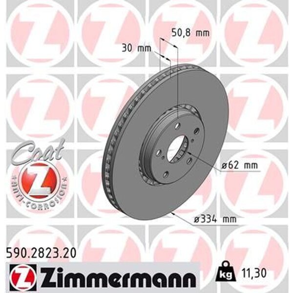 ZIMMERMANN 590.2823.20 Bremsscheibe