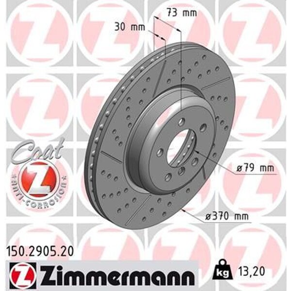 ZIMMERMANN 150.2905.20 Bremsscheibe