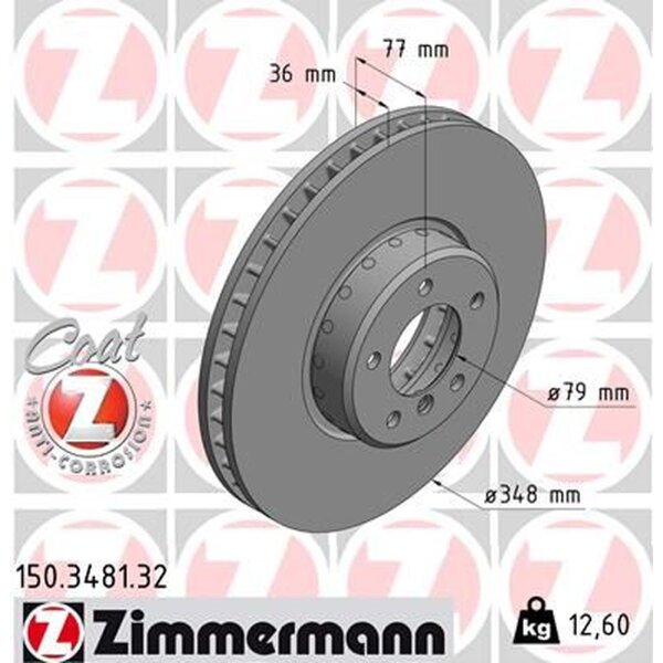 ZIMMERMANN 150.3481.32 Bremsscheibe
