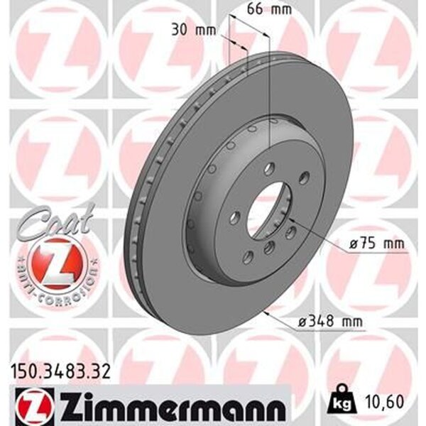 ZIMMERMANN 150.3483.32 Bremsscheibe