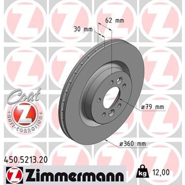 ZIMMERMANN 450.5213.20 Bremsscheibe