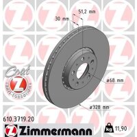 ZIMMERMANN 610.3719.20 Bremsscheibe