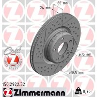 ZIMMERMANN 150.2922.32 Bremsscheibe