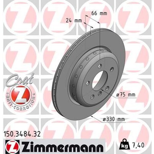 ZIMMERMANN 150.3484.32 Bremsscheibe