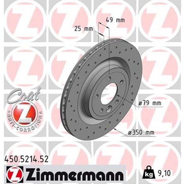 ZIMMERMANN 450.5214.52 Bremsscheibe