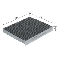 BOSCH 1 987 435 590 Filter, Innenraumluft
