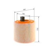 BOSCH F 026 400 436 Luftfilter