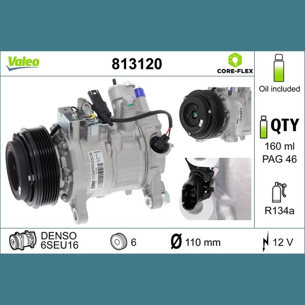 VALEO 813120 Kompressor, Klimaanlage