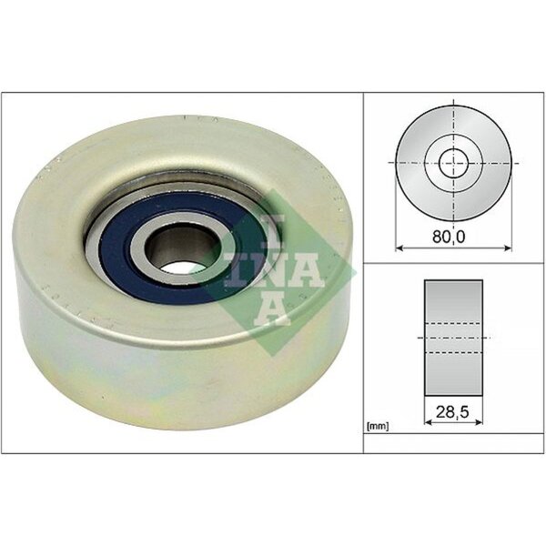 Schaeffler INA 532 0873 20 Umlenk-/Führungsrolle, Keilrippenriemen