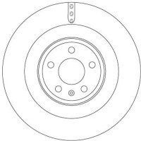 TRW DF6343S Bremsscheibe