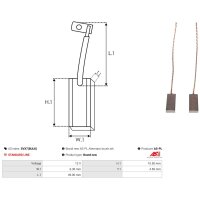 AS-PL SVX7(BULK) Kohlebürste, Generator