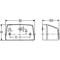 HELLA 2KA 003 389-081 Kennzeichenleuchte