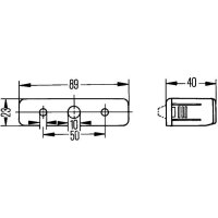 HELLA 2KA 006 896-001 Kennzeichenleuchte
