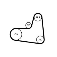 CONTINENTAL CTAM 6PK1005K1 Keilrippenriemensatz